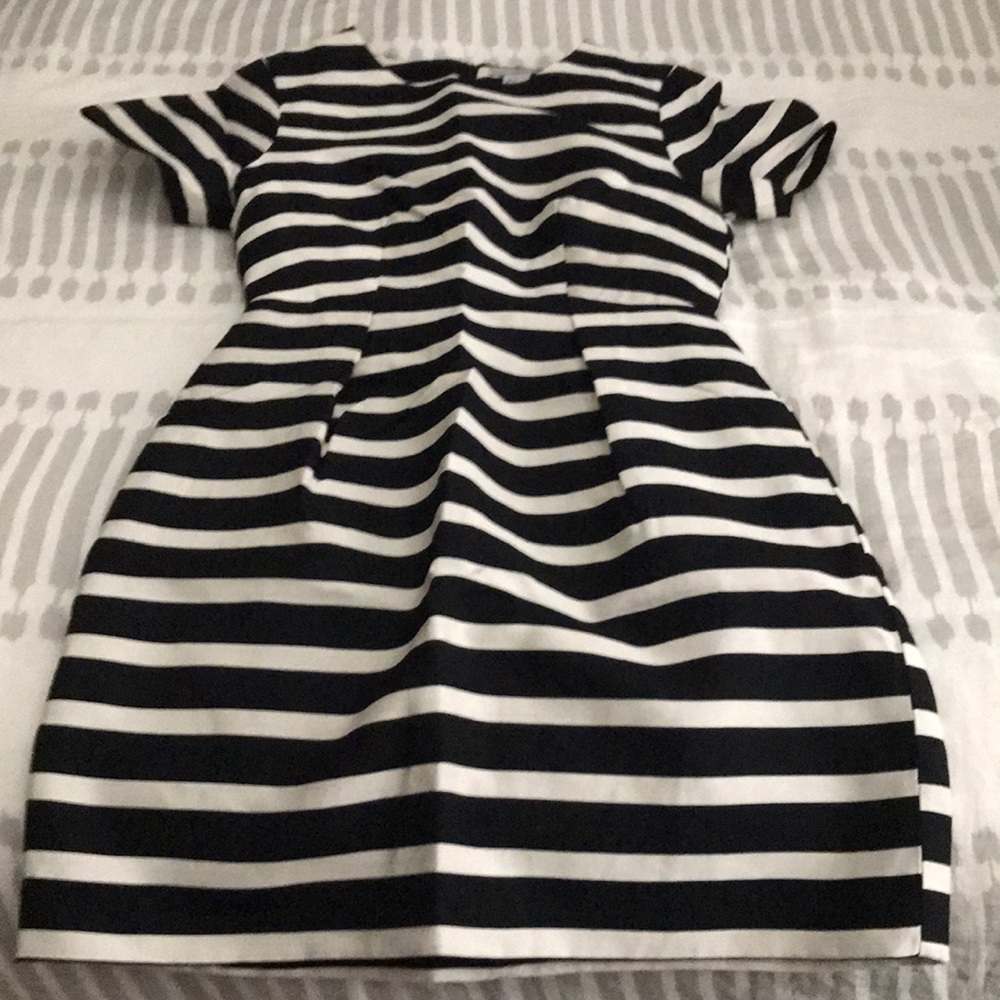 black and white striped dress, H&M